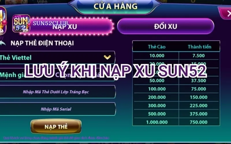 Hình ảnh Huong Dan Nap Tien Qua Vi Sun52 2 trong bài viết Hướng dẫn nạp tiền qua ví Sun52: Chơi game không giới hạn. Hướng dẫn nạp tiền qua ví Sun52