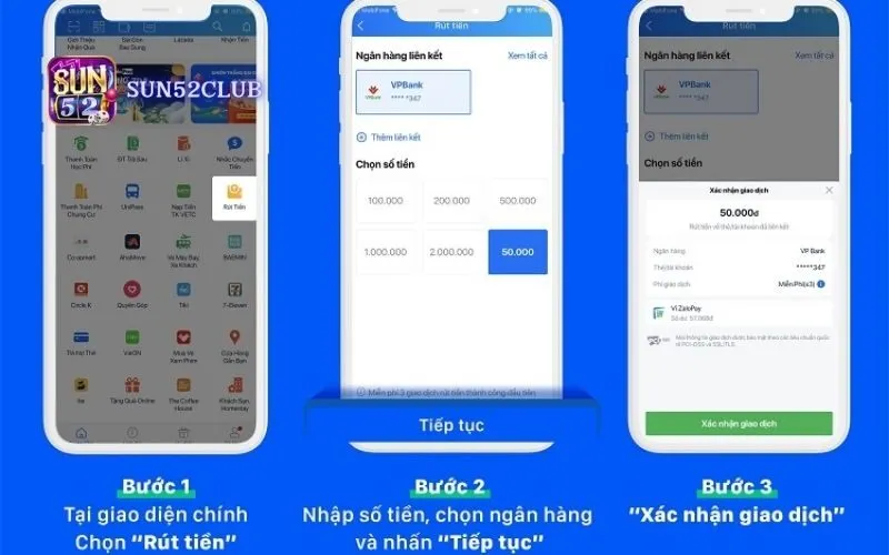 Hình ảnh Huong Dan Rut Tien Qua Zalopay Sun52 trong bài viết Hướng dẫn rút tiền qua ZaloPay Sun52: 3 bước đơn giản. Hướng dẫn rút tiền qua ZaloPay Sun52