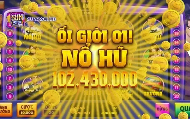 Hình ảnh No Hu Doi Tien That Sun52 3 trong bài viết Nổ hũ đổi tiền thật Sun52: Cơ hội trúng jackpot khủng mỗi ngày. Nổ hũ đổi tiền thật Sun52